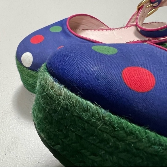 M Missoni Polka Dot Espadrilles Platform Sandals - Picture 14 of 14